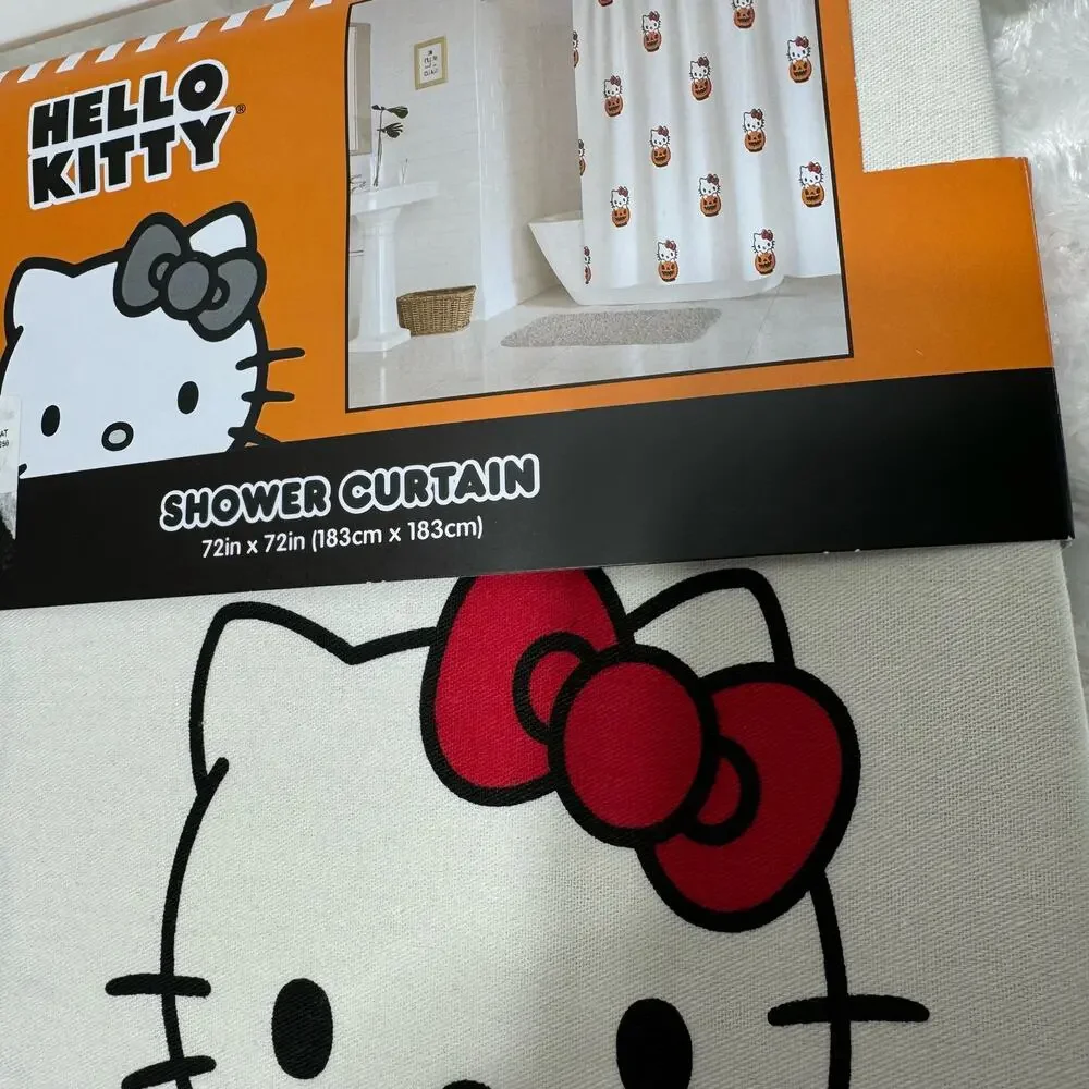 Hello Kitty Halloween Shower Curtain 72in x 72in